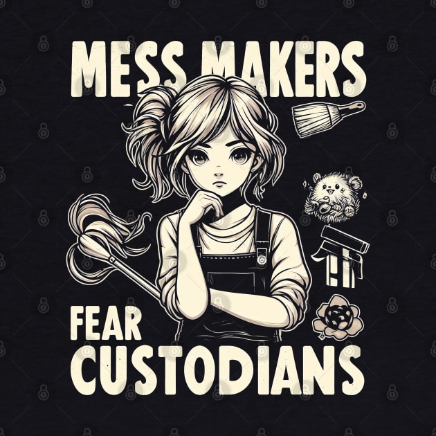 "Mess Makers Fear Custodians" Custodian by SimpliPrinter